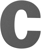 Hausnummernschild groß "c" anthrazit,...