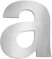 Hausnummernschild groß "a" , Edelstahl