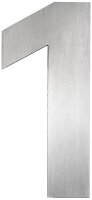 Hausnummernschild groß "b", Edelstahl