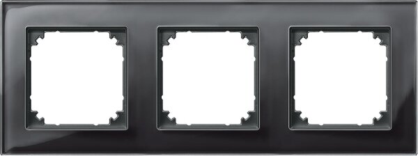 M-PLAN-Echtgalsrahmen, 3fach Onyxschwarz