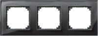 M-PLAN-Echtgalsrahmen, 3fach Onyxschwarz