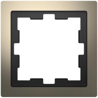 D-Life Metallrahmen, 1fach, Nickelmetallic