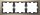 D-Life Metallrahmen, 3fach, Nickelmetallic
