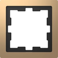 D-Life Metallrahmen, 1fach, Champagnermetallic