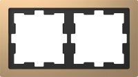 D-Life Metallrahmen, 2fach, Champagnermetallic