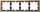 D-Life Metallrahmen, 4fach, Champagnermetallic