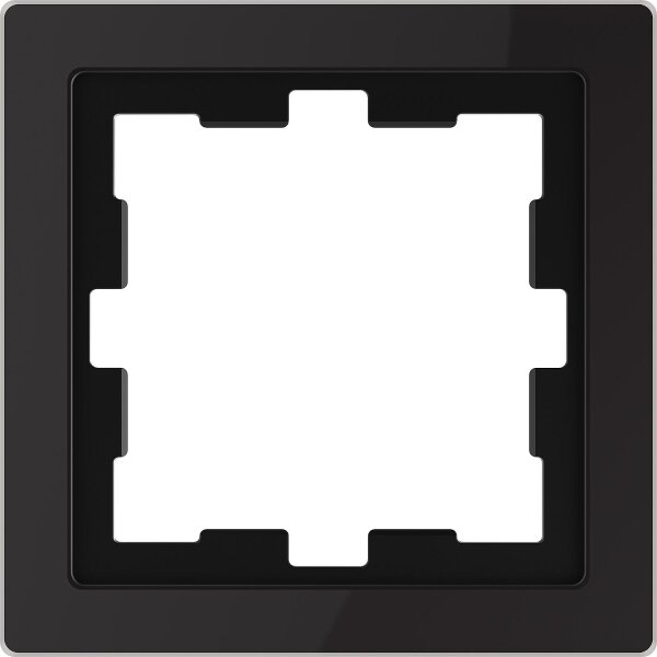 D-Life Glasrahmen, 1 fach, Onyxschwarz
