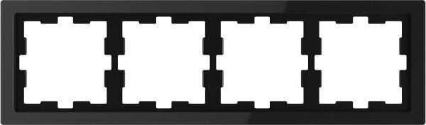 D-Life Glasrahmen, 4 fach, Onyxschwarz