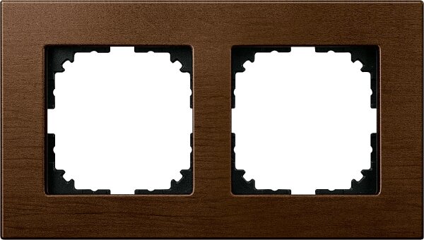 M-Plan Holzrahmen, 2 fach, Walnuss