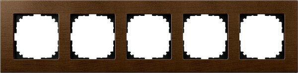 M-Plan Holzrahmen, 5 fach, Walnuss