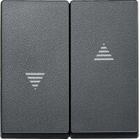 Wippe für Rolladenschalter und Taster System M Aluminiumfarben