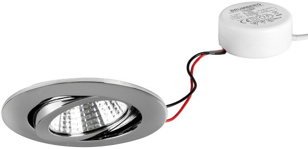 LED EBS 230V 6W 3000K chrom, dimmbar;P
