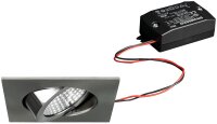 LED EBS 230V 6W 3000K nickel matt