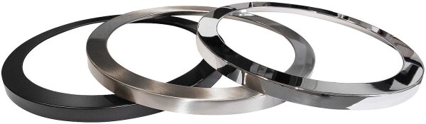 Frontring für 12207…, schwarz, rund