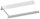 QualityFlex ONE-Kunststoff-Abdeckung, transparent, L x B x H: 2.000 x 17,6 x 4 mm