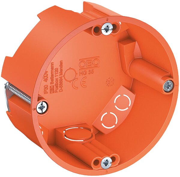 HW Gerätedose, flache Bauform, HG 35, VPE25