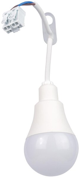 LED-Baustellenfassung mit integriertem Leuchtmittel 12W 4000K