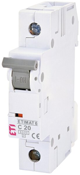 Leitungsschutzschalter Etimat 6,  1p, C20