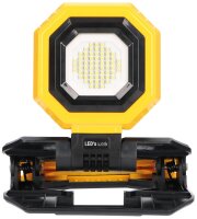 LED Akku Arbeitsleuchte, mit Gerüstklemme
