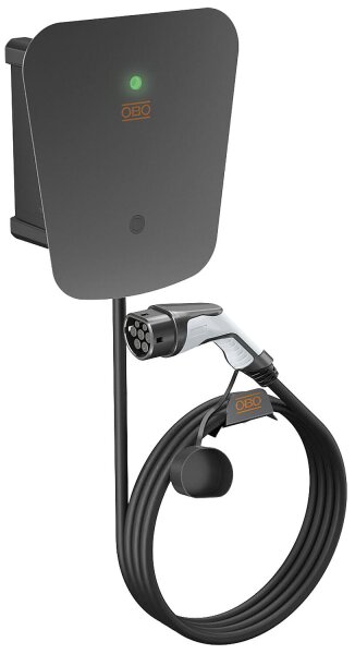 Ion Wallbox: WB AC BL KS SPD, Key Protect, Kabellänge 5 m, 1-/3-pasig, Typ 2