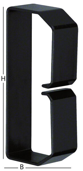 HAGER B800403, Halteklammer VD-K hfr BA6 80x40mm, VPE 50