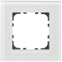 Glasrahmen Taster 1-fach für 55 mm Programme, Schwarz