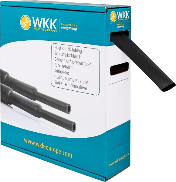 WKK Schrumpfschlauch H-2(Z) box  3.2/1.6 schwarz 10m