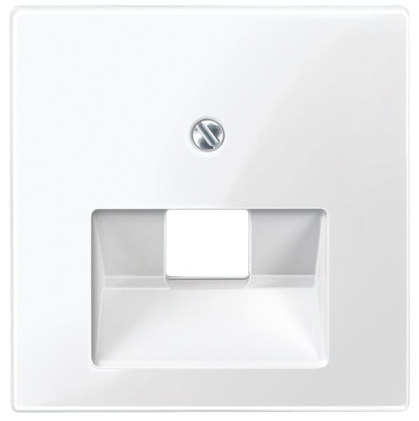 System M, Abdeckung UAE Datendose 1-Fach Merten, polarweiß glänzend