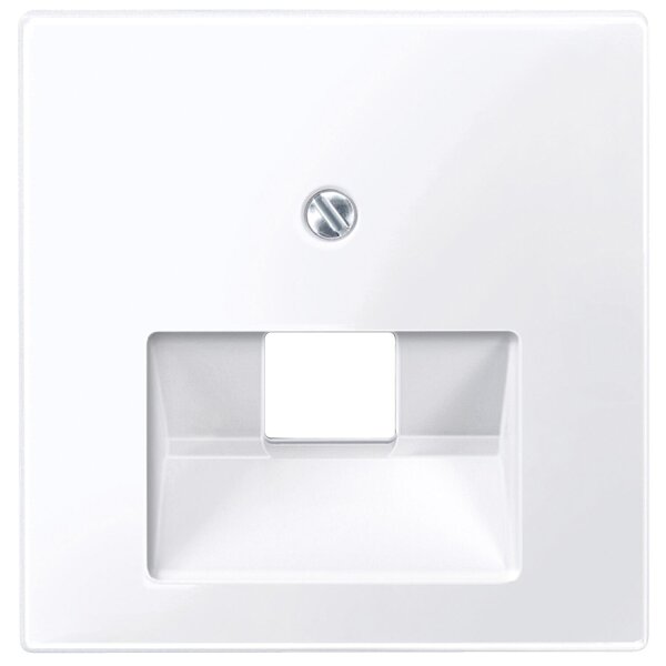 System M, Abdeckung UAE Datendose 1-Fach Merten, aktivweiß glänzend