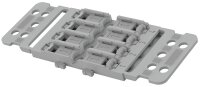 Wago Befestigungsadapter 5-fach mit Zugentlastung für Durchgangsverbinder mit Hebel 221-2505, für Schraubbefestigung, VPE 25