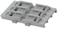 Wago Befestigungsadapter 1-fach für Durchgangsverbinder mit Hebel 221-2521, für Schraubbefestigung, VPE 25
