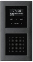 Unterputz DAB+ Radio mit Bluetooth inklusive Lautsprecher, Farbe Schwarz für System M