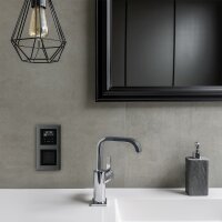 Unterputz DAB+ Radio mit Bluetooth inklusive Lautsprecher, Farbe Schwarz für System M