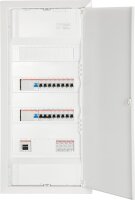 Kleinverteiler HW/UP, bestückt, verdrahtet, 4-reihig