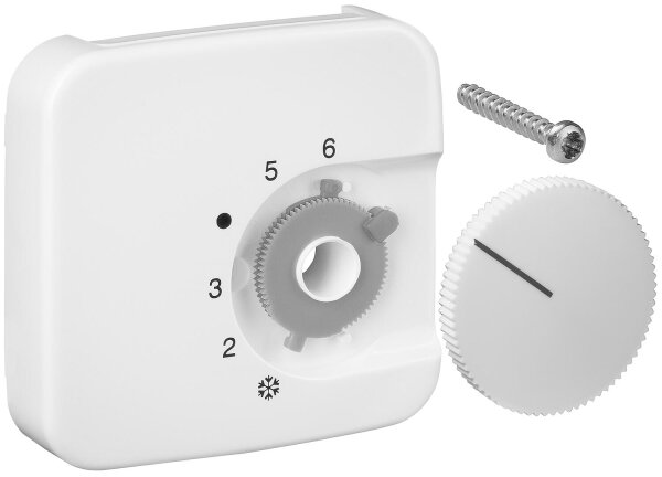 Deckelset für Raumtemperaturregler, reinweiß glänzend, JZ-001.200/BJ