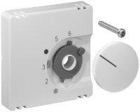 Deckelset für Raumtemperaturregler, reinweiß glänzend, JZ-001.200/BJ