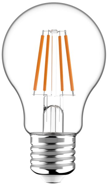 LED Filament Leuchtmittel - Glühlampe A60 E27 4.5W 470lm 2700K Klar n.dimmbar