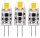 LED SMD Leuchtmittel - Kapsel G4 1W 95lm 2700K Klar 330° dimmbar 3er Pack