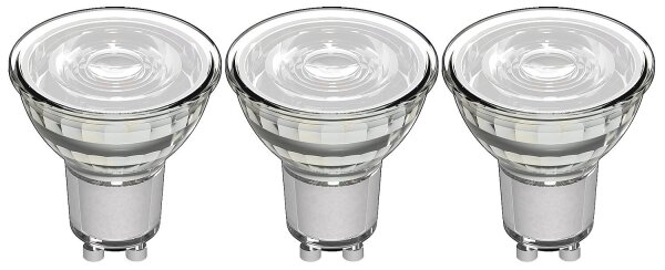LED SMD Leuchtmittel - Spot MR16 GU10 4W 345lm 2700K Klar 36° 3er Pack