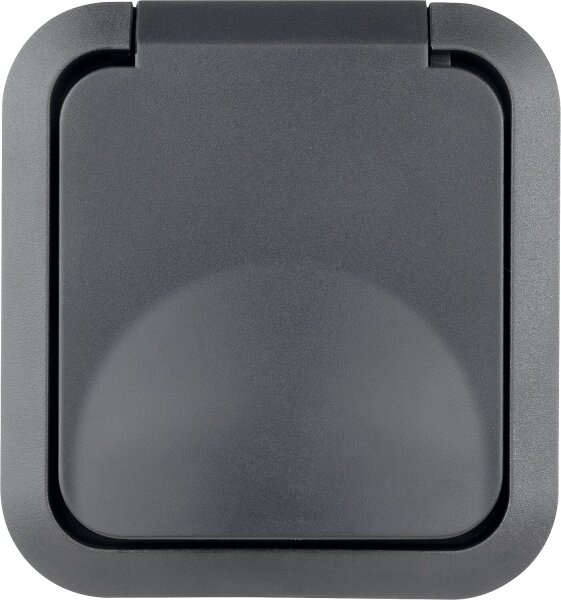 AquaStorm Steckdose 1-fach AP grau
