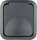 AquaStorm Steckdose 1-fach AP grau
