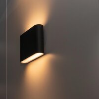 Wandleuchte FLASK 6W 3000K, schwarz