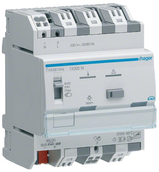 Hager Universal-Dimmaktor 1-fach 300W KNX REG TYA661AN