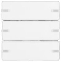 Berker Tastsensor Komfort Q.x 1-fach mit Beschriftungsschild KNX polarweiß samt