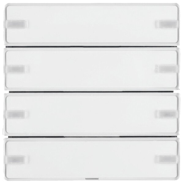 Berker Tastsensor Komfort Q.x 4-fach mit Beschriftungsschild KNX polarweiß samt