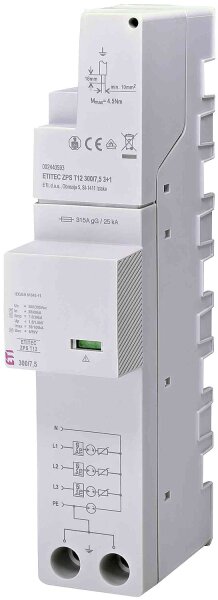 Kombiableiter ETITEC ZPS T12 300/7,5 3+1