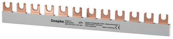 Sammelschiene EV-S G 1.12.70, 10 mm², Gabel, 1-phasig