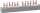 Sammelschiene GM.3.57.100/10, 1 Meter zuschneidbar 10 mm², Gabel, 3-phasig