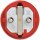 Schutzkontaktstecker Gummi (rot/schwarz)