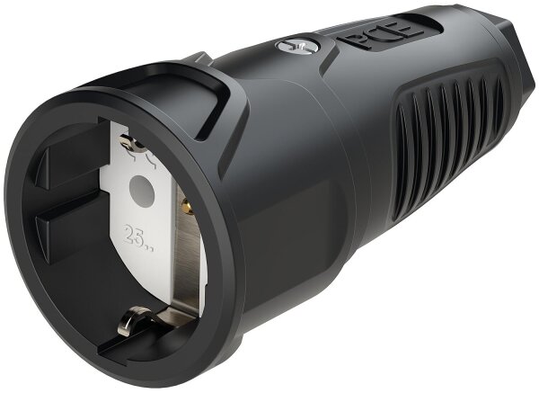 Schutzkontaktkupplung Gummi (schwarz)